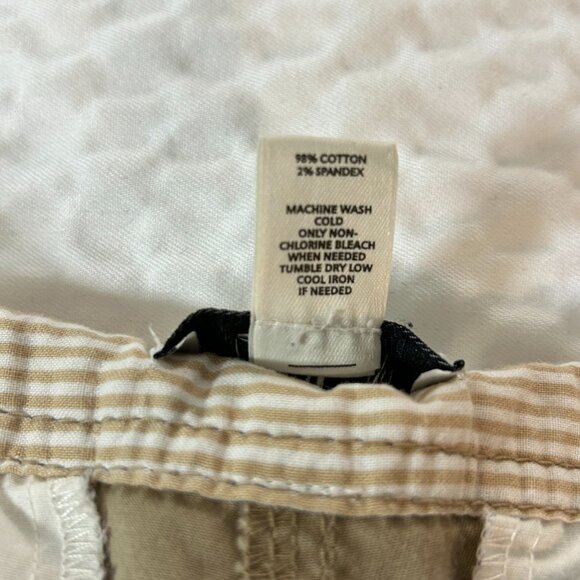 Ann Taylor Loft Wide Leg Mid Rise Kahki Pant size 8 - Picture 4 of 8